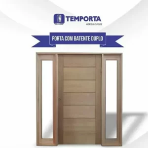 Porta com batente duplo