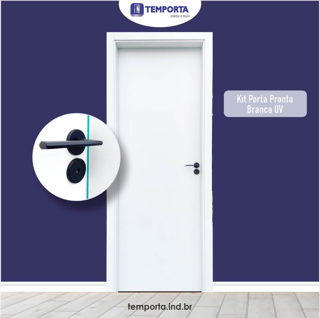kit porta pronta branca UV (fech. preta)