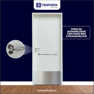 porta PCD com fechadura acessível Temporta